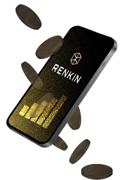 RENKINアプリ画面 - 暗号資産レンディングの管理画面イメージ